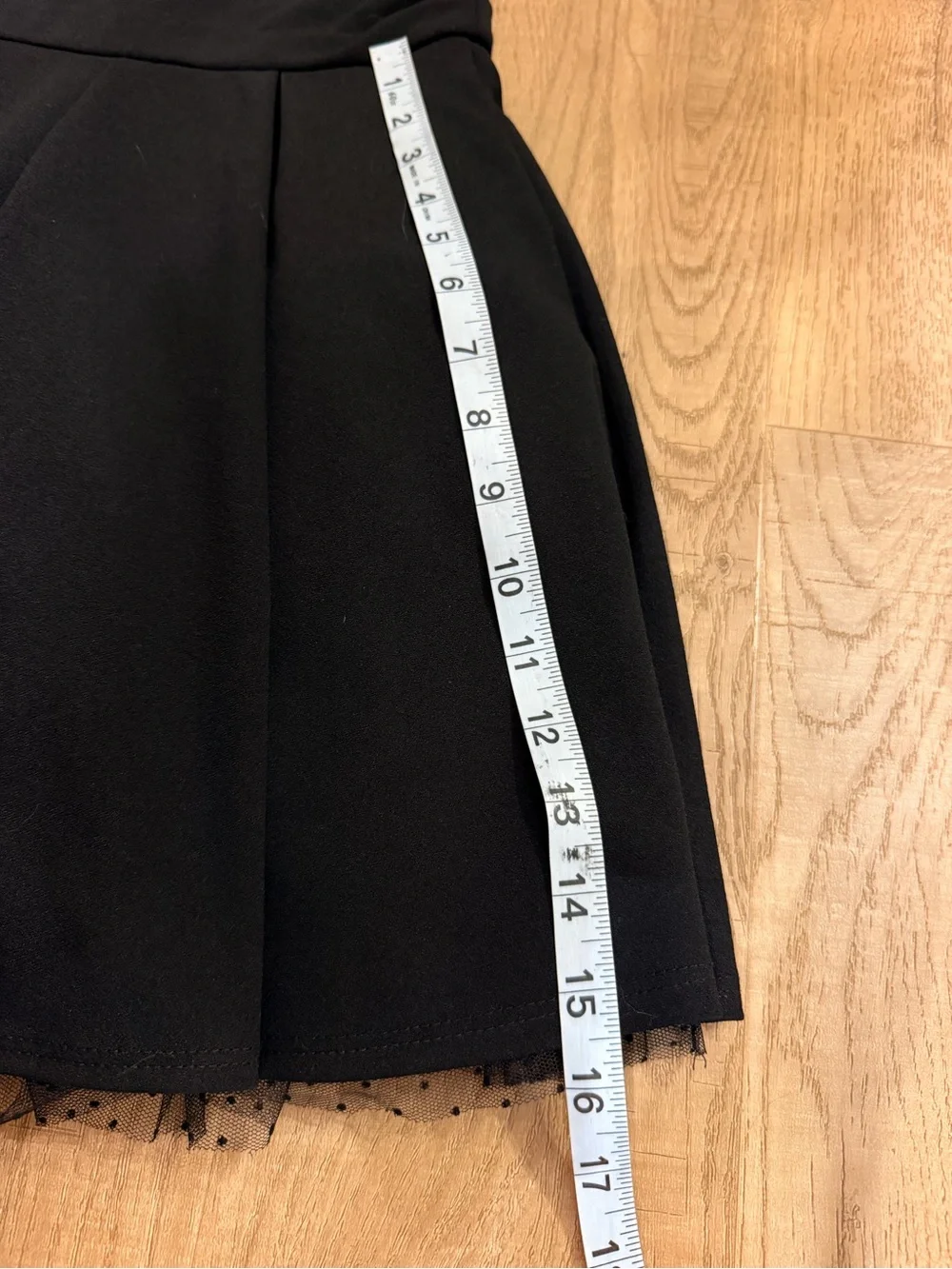 Girls' Party Dress Black with Sheer Polka-Dot Yoke and Flutter Sleeves